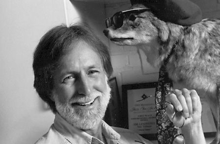 Black and white photograph of poet James Lenfestey